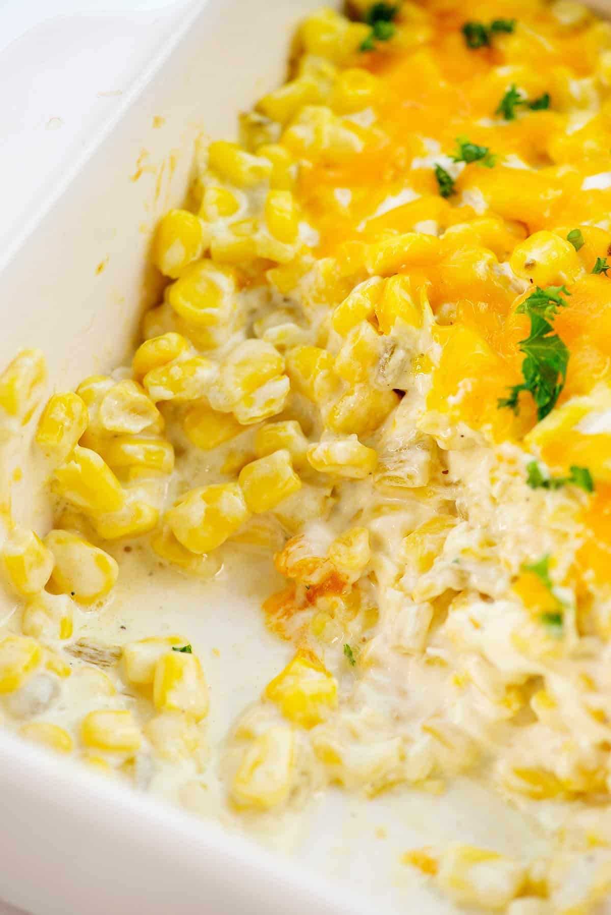 Cheesy Cream Cheese Corn Casserole