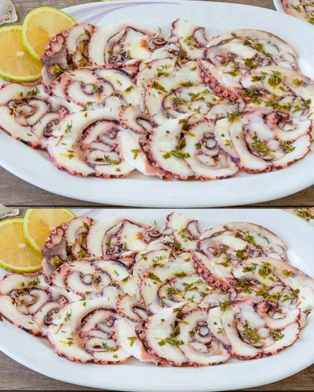 Oktopus-Carpaccio: das Rezept für eine originelle und leckere Meeresfrüchte-Vorspeise