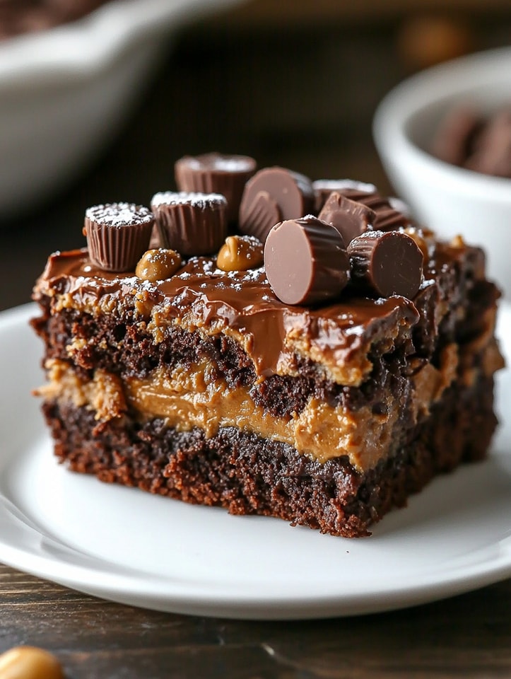 Peanut Butter Cup Dump Cake