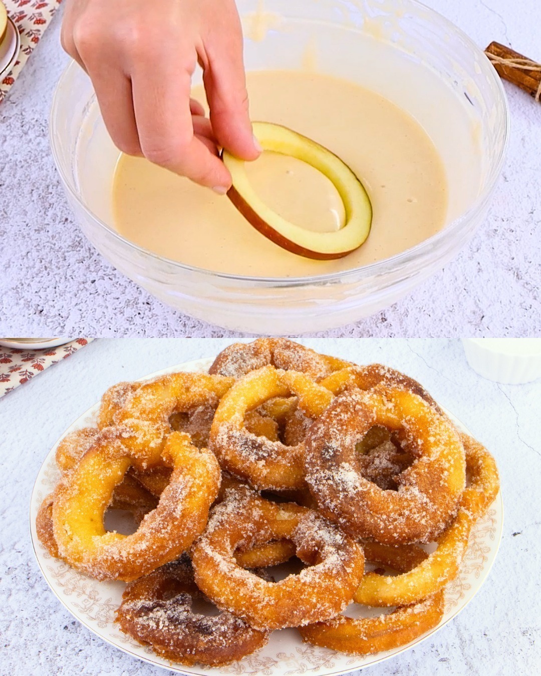 Apple slices: a quick idea for a delicious dish!