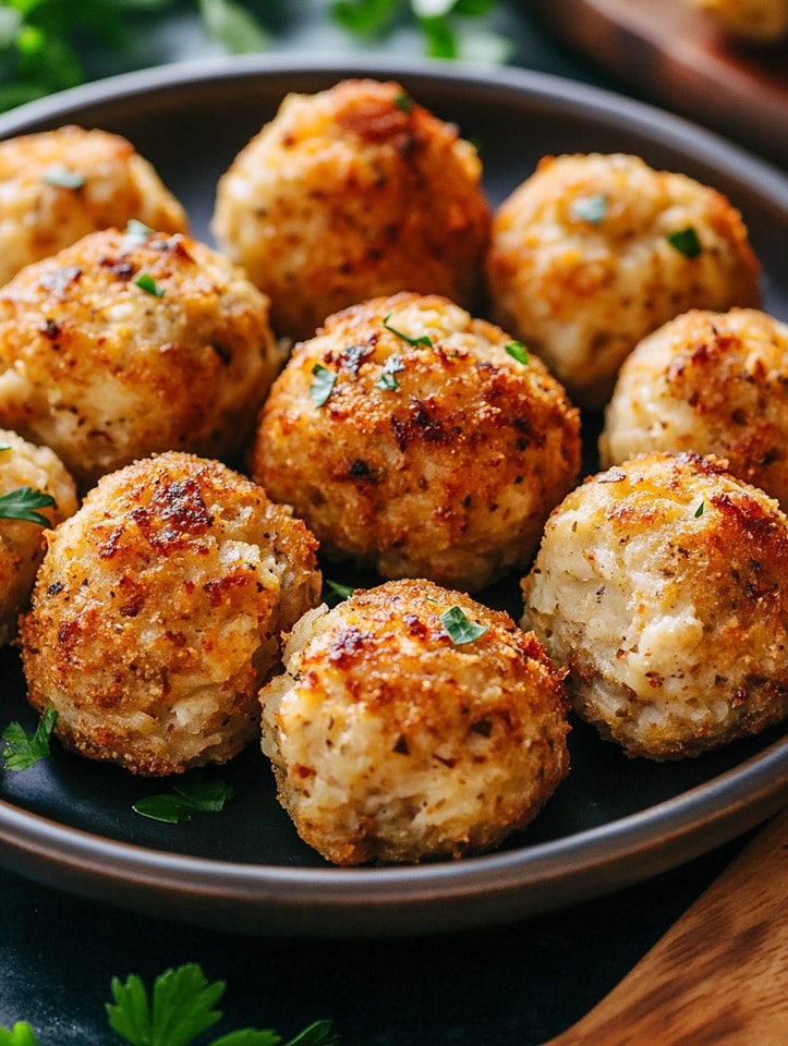 Golden Turkey Stuffing Balls