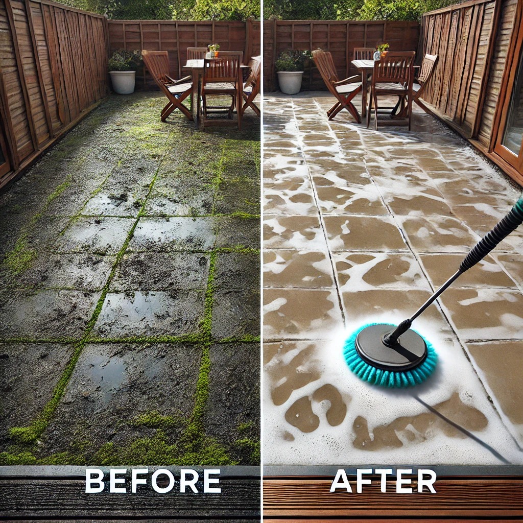 Transforming Your Patio Without a Pressure Washer