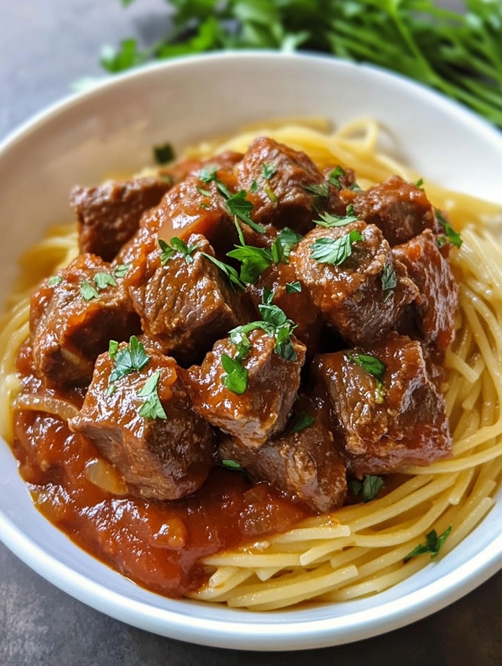 Classic Italian-Style Beef Spaghetti