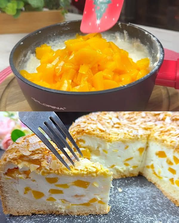 Italian Peach and Ricotta Tart