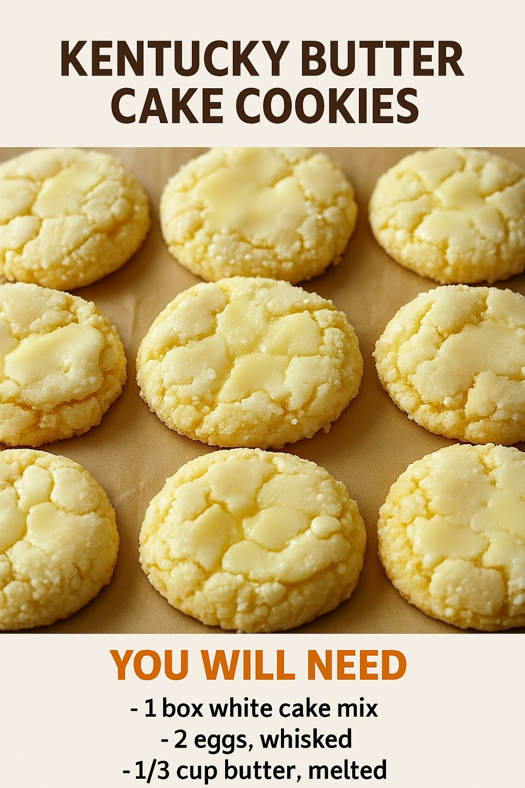 Kentucky Butter Cake Cookies