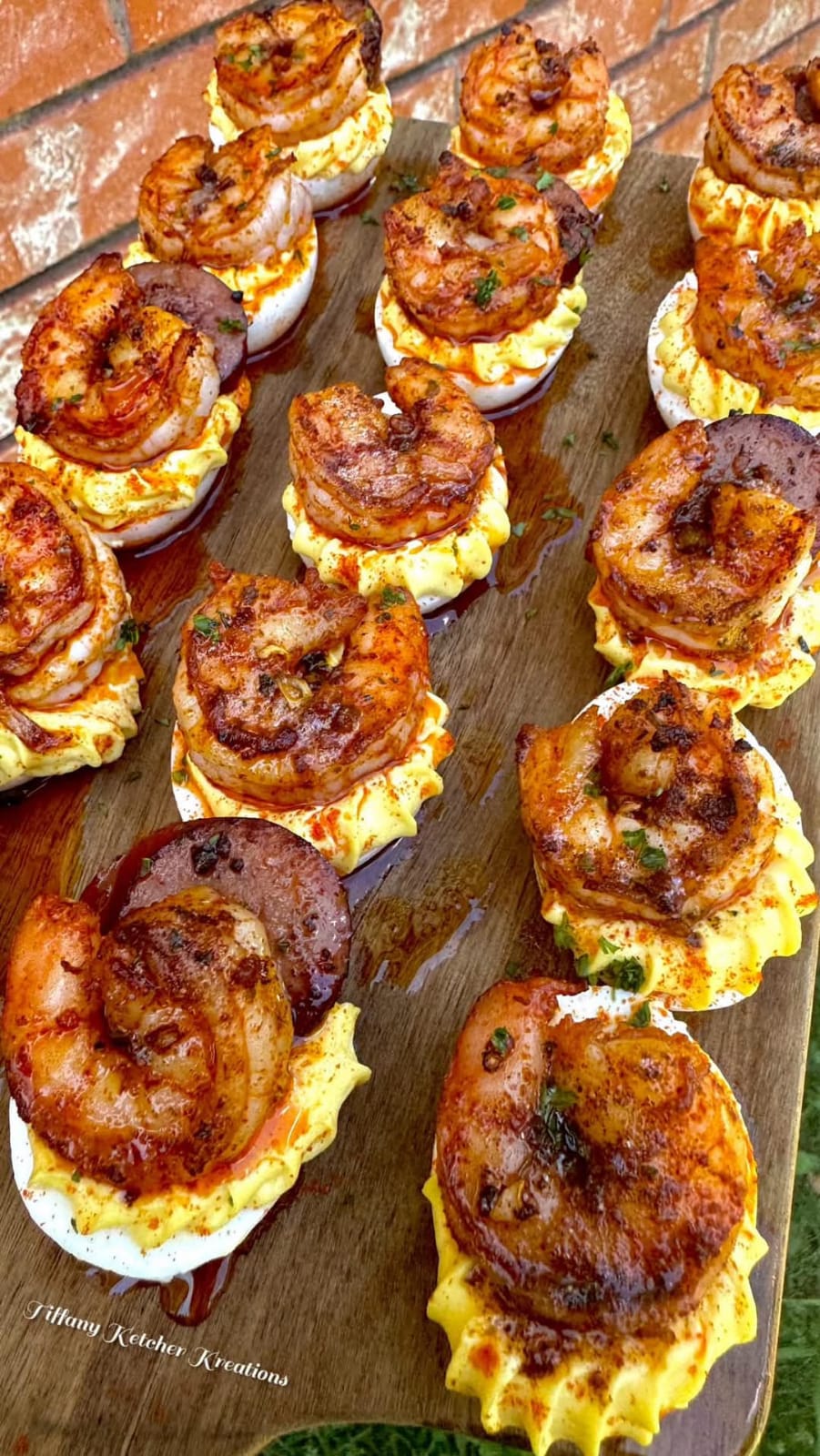 My seafood boil inspired deviled eggs