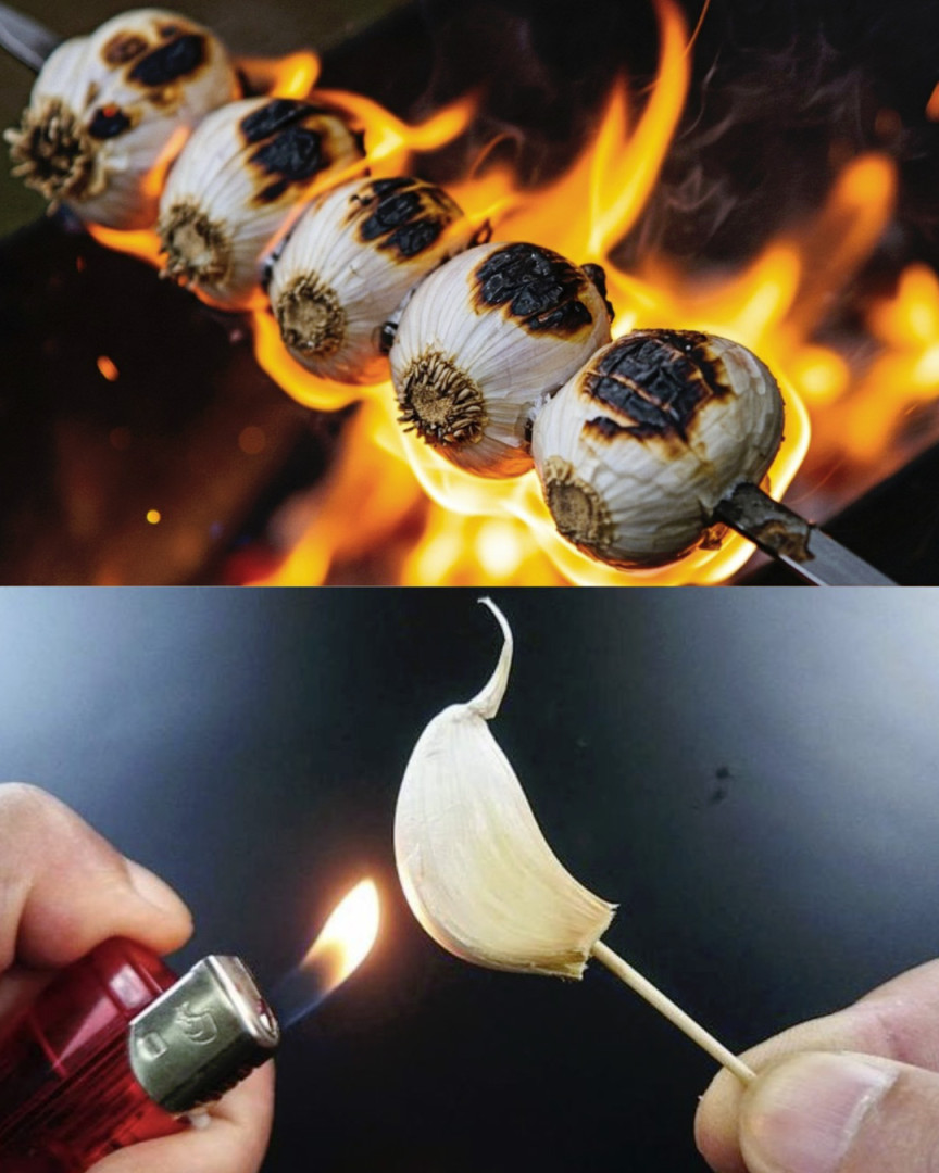 Why do people burn garlic at home?