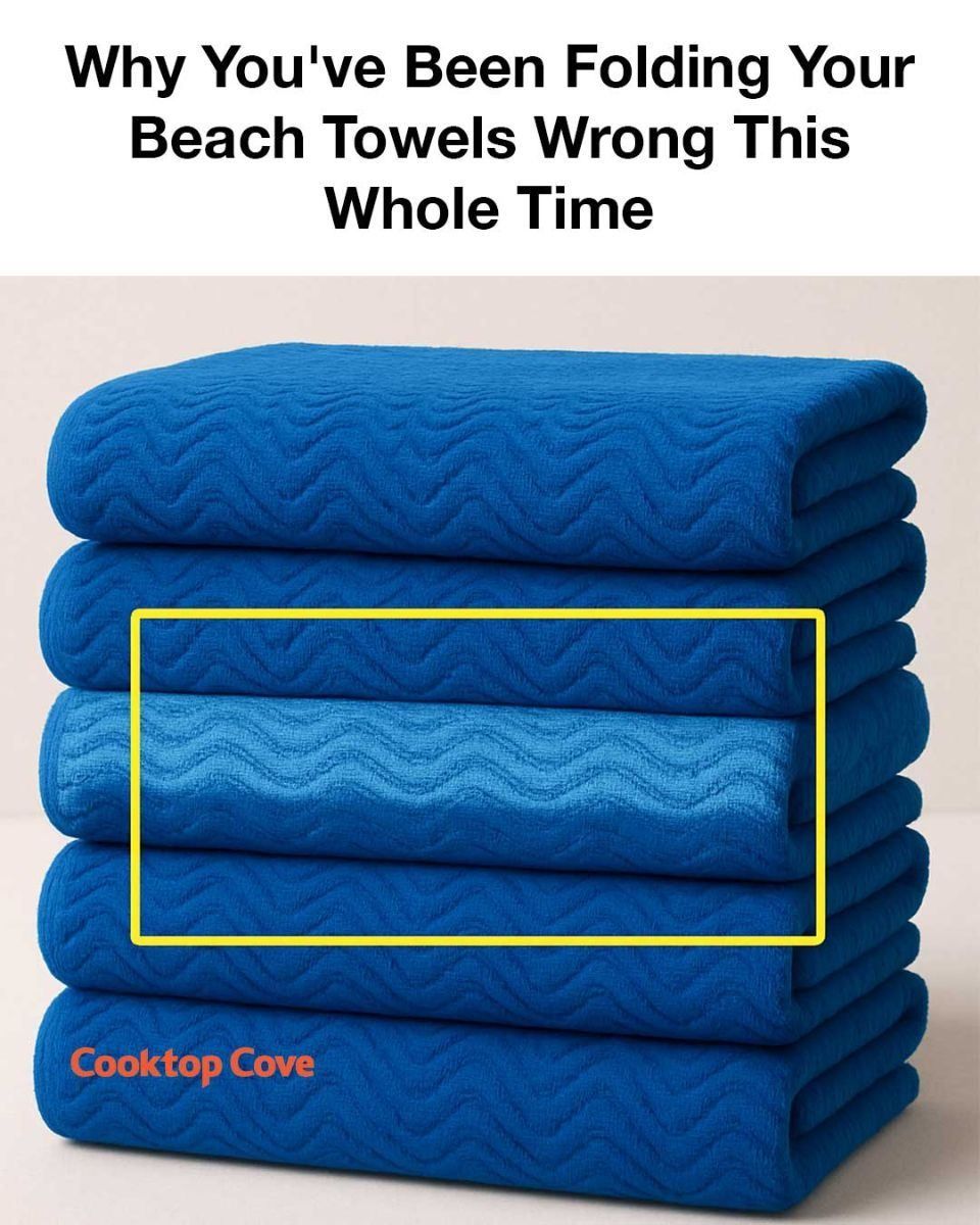 Why You’ve Been Folding Your Beach Towels Wrong This Whole Time