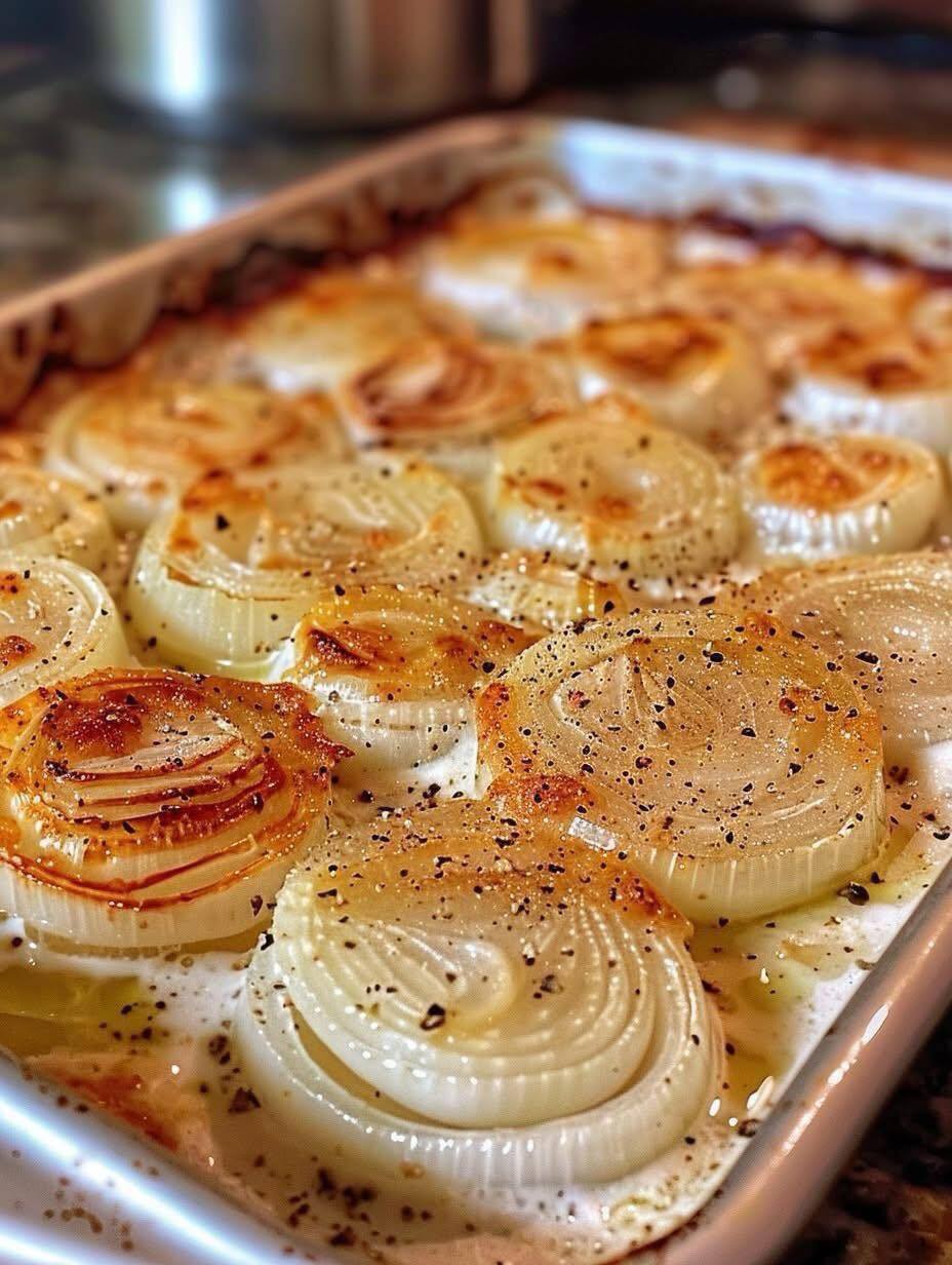 Roasted Parmesan Creamed Onions
